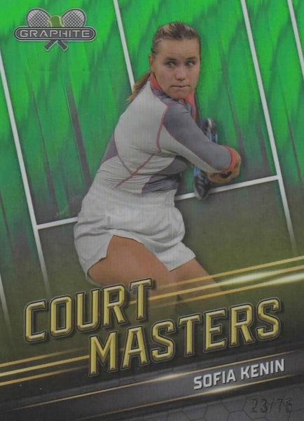 Topps 2024 Graphite Tennis Sofia Kenin Green Refractor Chrome Card /75