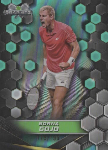 Topps 2024 Graphite Tennis Borna Gojo Green Parallel Refractor Card 115/199