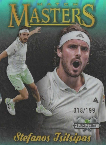 Topps 2024 Graphite Tennis Stefanos Tsitsipas Match Masters Green Refractor /199