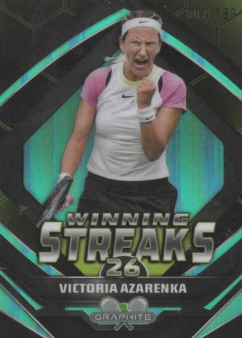 Topps Graphite Tennis 2024 Victoria Azarenka Winning Streaks /199 WS-VA