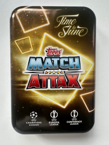 Match Attax 2024 2025 24 25 Yellow Black Cards Storage Collector Mega Empty Tin