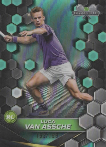 Topps 2024 Graphite Tennis Luca Van Assche Green Refractor Parallel Card 162/199