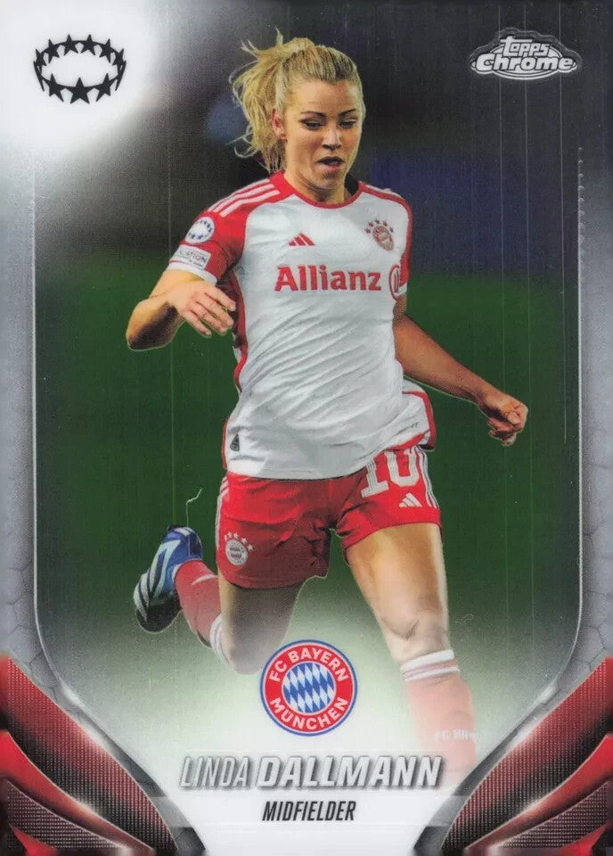 Topps Womens Chrome 2023-2024 Linda Dallmann Bayern Munich Base Card #12