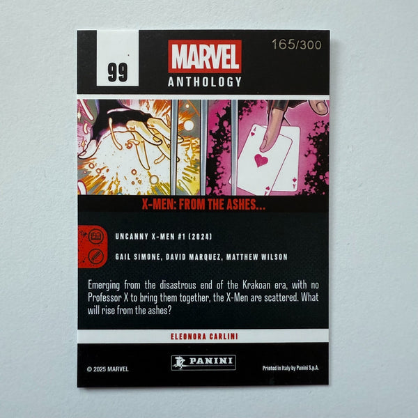 Panini Marvel Anthology X-Men From The Ashes Holo /300 Card