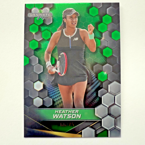 Topps Graphite 2024 Heather Watson Green Parallel /75 Tennis Chrome Card