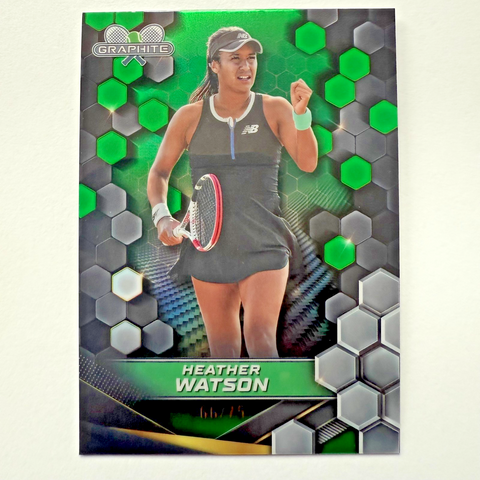 Topps Graphite 2024 Heather Watson Green Parallel /75 Tennis Chrome Card