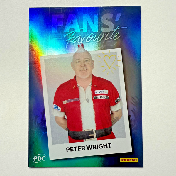 Panini 2026 PDC Peter Wright Fans Favourite /150 Darts World Championship Card