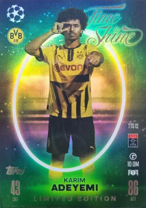 Topps Match Attax 2024/25 Karim Adeyemi Limited Edition Time To Shine TTS12