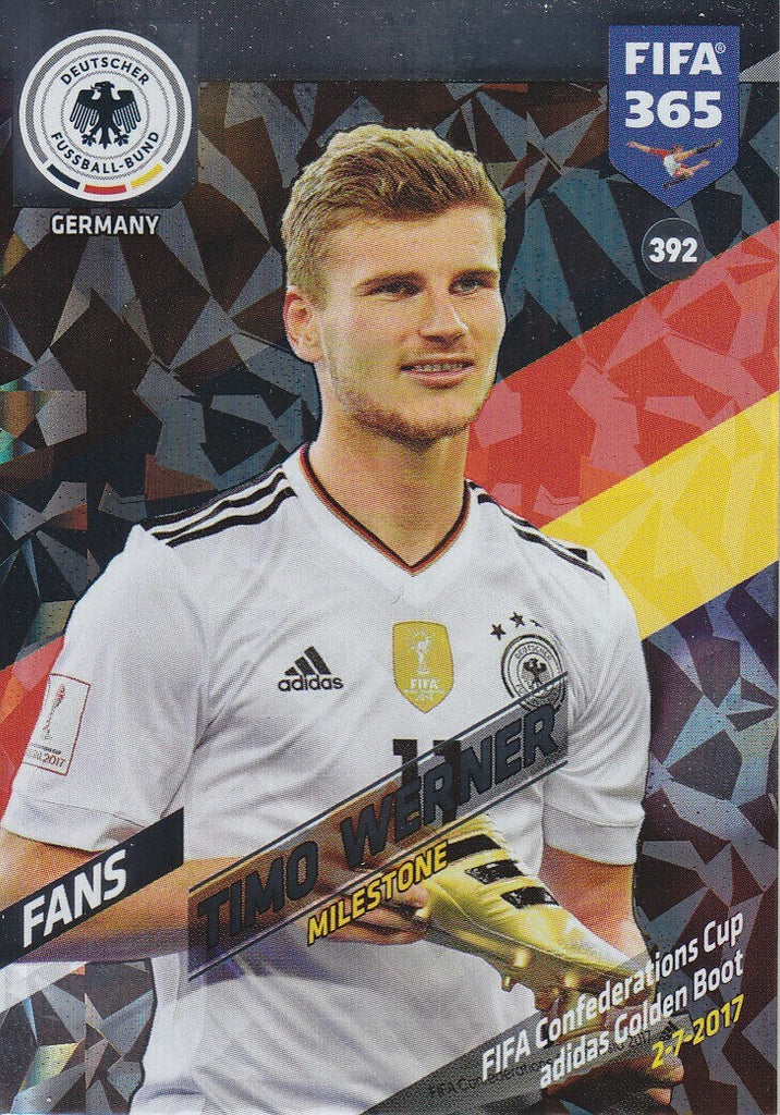2017-18 Panini Adrenalyn XL Fifa 365 Milestone Timo Werner #392