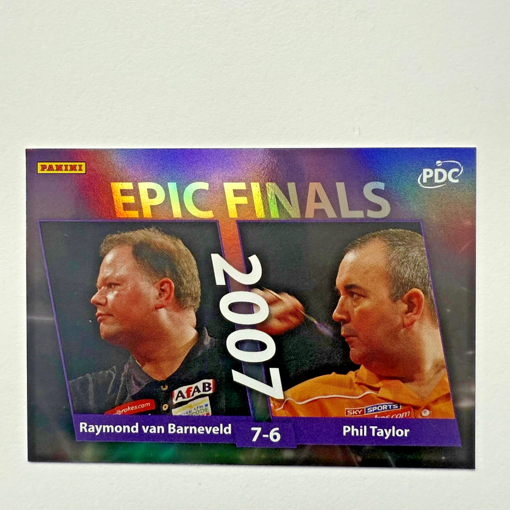 Panini 2026 PDC Van Barneveld Taylor Epic Finals /180 Darts World Championship