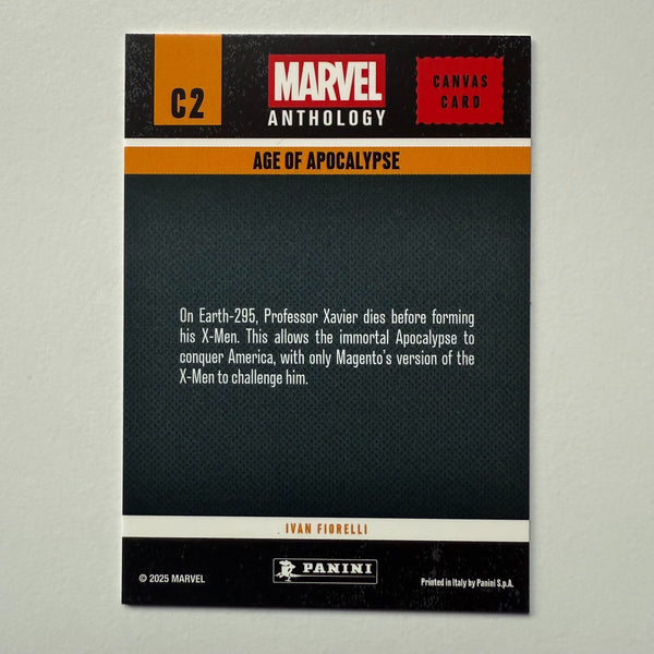 Panini Marvel Anthology Age Of Apocalypse Canvas Card C2