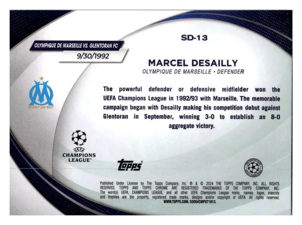 Topps Chrome UCC 2023/24 Marcel Desailly Starball Debut Marseille SD-13