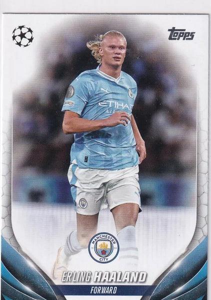 Topps Chrome UEFA 2023/24 Erling Haaland Manchester City Card #39 UCC