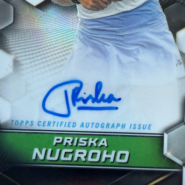 Topps Graphite 2024 Priska Nugroho RC Rookie Auto Chrome Tennis Card