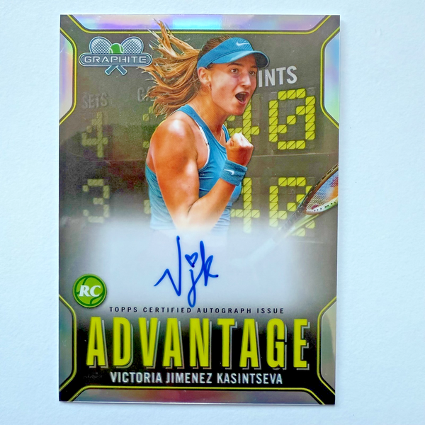 Topps Graphite 2024 Victoria Jimenez Kasintseva RC Rookie Advantage Auto Card