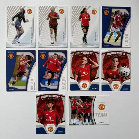 10x Panini WSL Eternity 2025/26 Manchester United Bundle Card Base Team Set