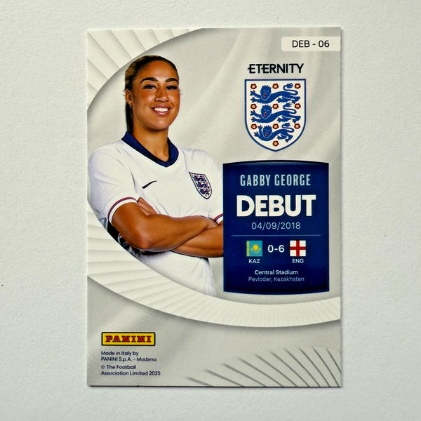 Panini Eternity 2025 Gabby George Debut Magenta /25 Lionesses England Card