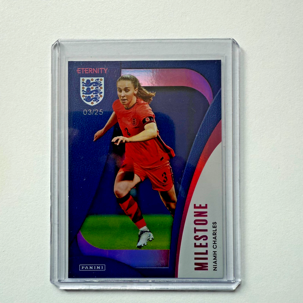 Panini Eternity 2025 Niamh Charles Milestone Magenta /25 Lionesses England Card