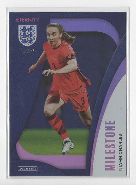 Panini Eternity 2025 Niamh Charles Milestone Magenta /25 Lionesses England Card