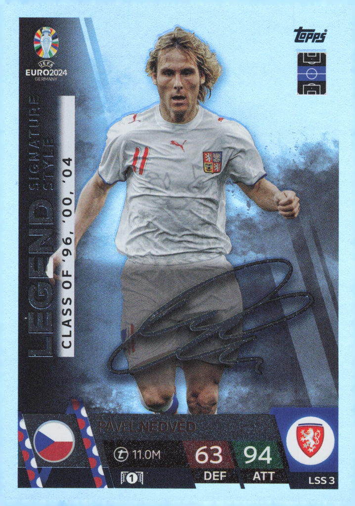 Match Attax UEFA Euro 2024 Pavel Nedved Signature Style Legend Trading Card