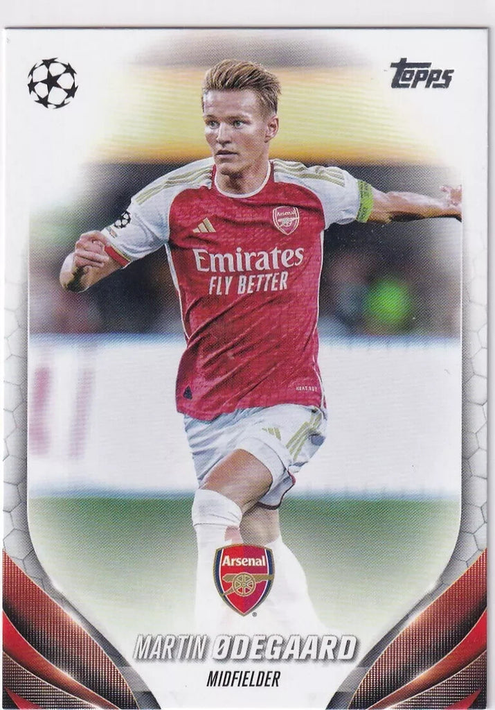 Topps Chrome Hobby UCC Champions League 23/24 Martin Odegaard Arsenal Card #111