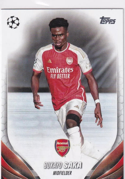 Topps Chrome Hobby UCC Champions League 23/24 Bukayo Saka Arsenal Card #148