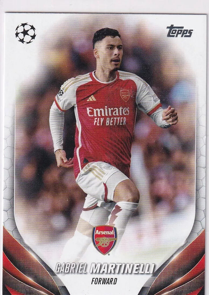 Topps Chrome Hobby UCC Champions League 23/24 Gabriel Martinelli Arsenal Card