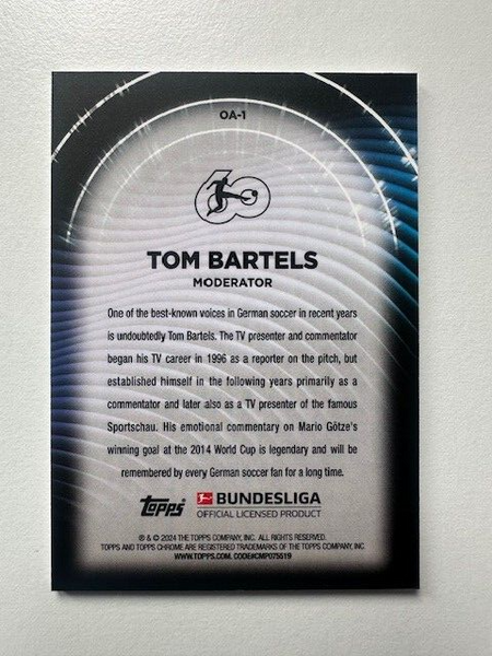Topps Bundesliga 2024/25 Tom Bartels Moderator On-Air Card OA-1