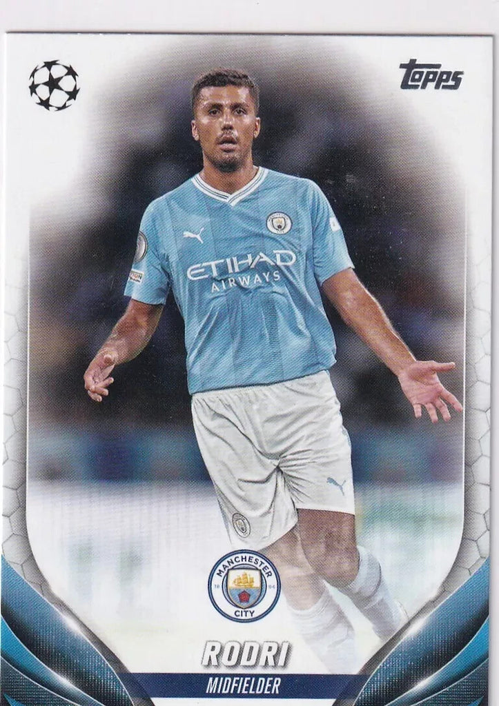 Topps Chrome Hobby UCC Champions League 23/24 Rodri Manchester City Card #75