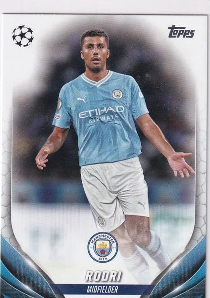 Topps Chrome Hobby UCC Champions League 23/24 Rodri Manchester City Card #75