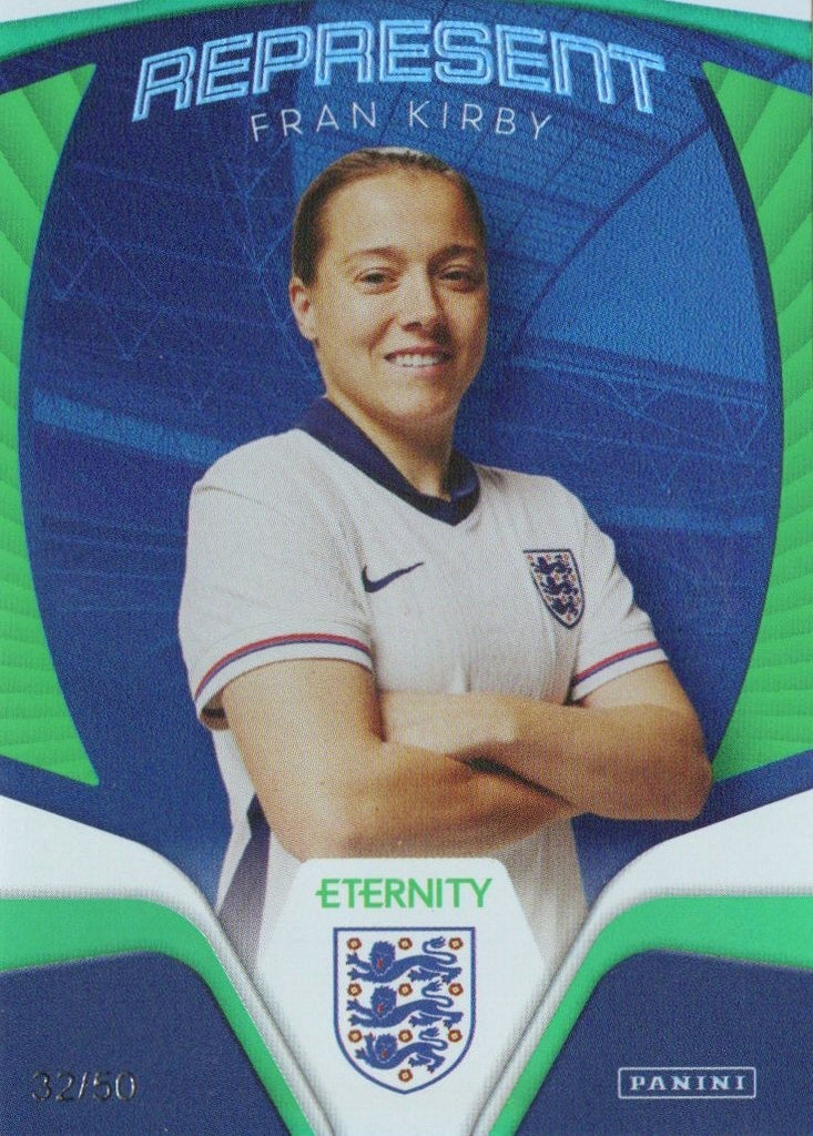 Panini Eternity Lionesses 2025 Fran Kirby England Represent Green Card /50