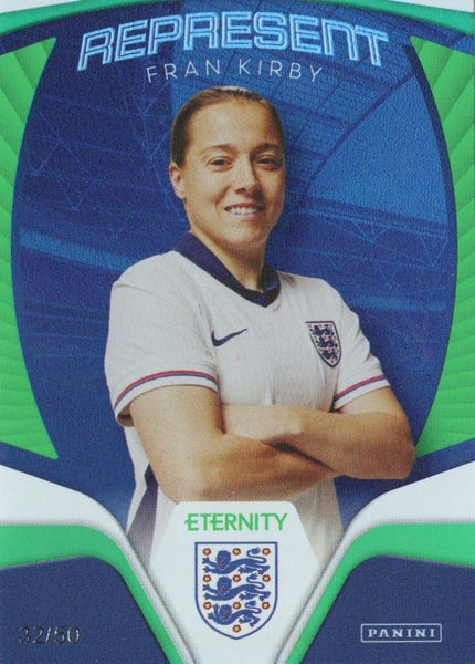 Panini Eternity Lionesses 2025 Fran Kirby England Represent Green Card /50