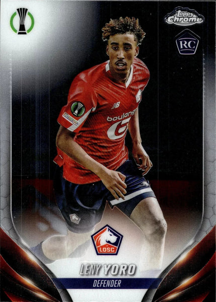 Topps Chrome Hobby UCC Champions League 23/24 Leny Yoro Lille Card #154