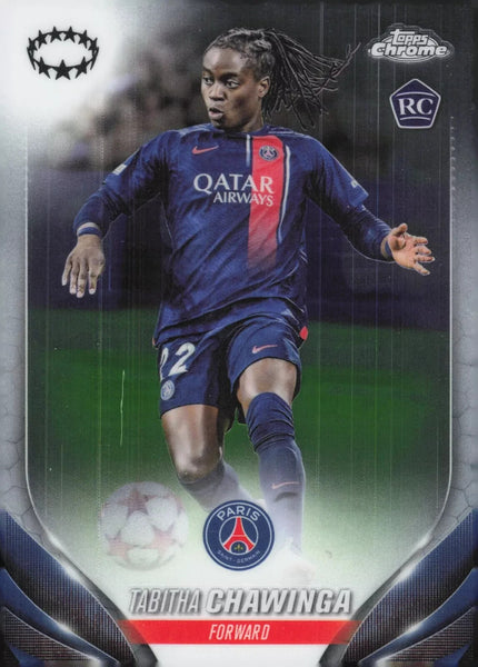 Topps Womens Chrome 2023-2024 Tabitha Chawinga PSG Base Card #47
