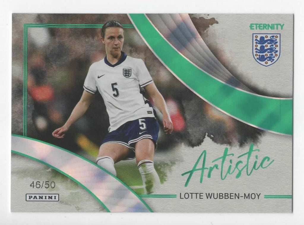 Panini Eternity Lionesses 2025 Lotte Wubben-Moy England Artistic Green Card /50