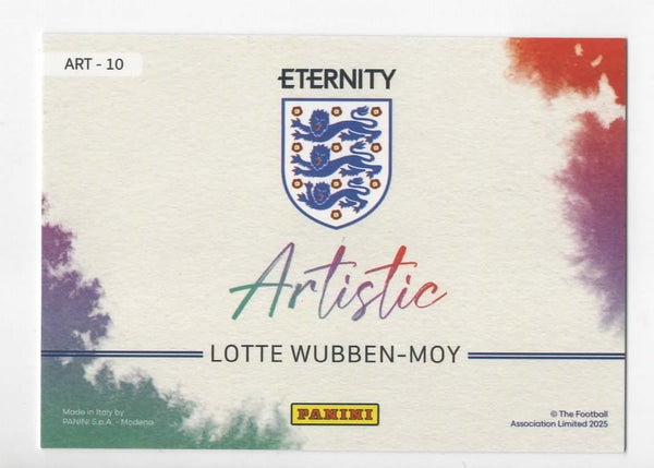 Panini Eternity Lionesses 2025 Lotte Wubben-Moy England Artistic Green Card /50