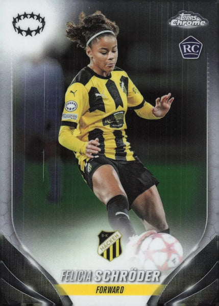 Topps Womens Chrome 2023-2024 Felicia Schroder BK Hacken Base Card #86