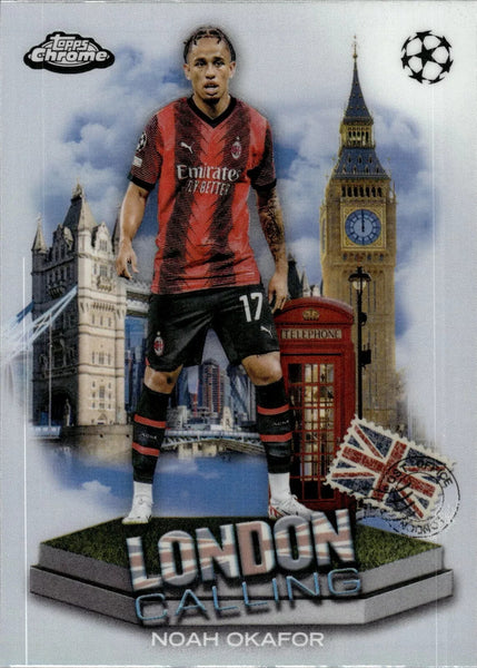 Topps Chrome Hobby UCC Champions League 2023/24 Noah Okafor London Calling Card