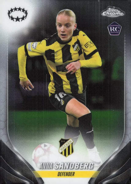 Topps Womens Chrome 2023-2024 Anna Sandberg BK Hacken Base Card #87