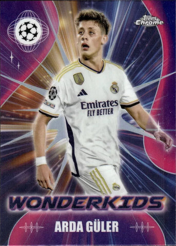 Topps Chrome Hobby UCC 2023/24 Arda Guler Wonderkids Real Madrid Card WK-1