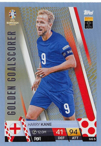Match Attax UEFA Euro 2024 Harry Kane England Golden Goalscorer Trading Card