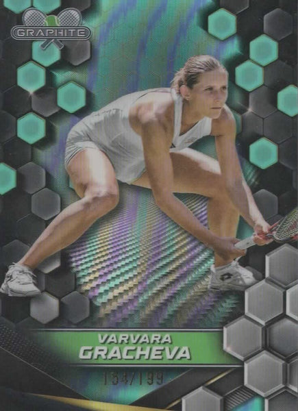 Topps 2024 Graphite Tennis Varvara Gracheva Green Refractor Parallel Chrome /199