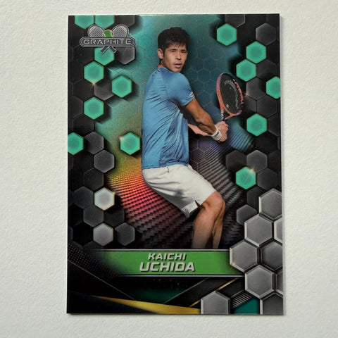 Topps 2024 Graphite Tennis Kaichi Uchida Green Refractor Parallel Chrome /199
