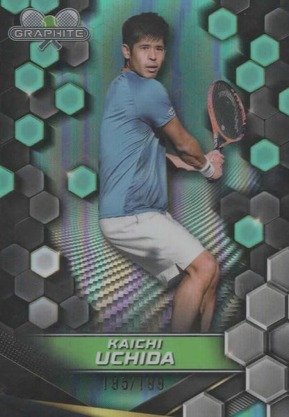 Topps 2024 Graphite Tennis Kaichi Uchida Green Refractor Parallel Chrome /199