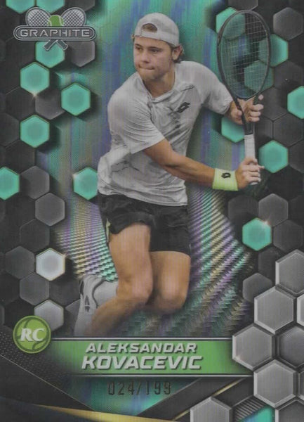 Topps 2024 Graphite Tennis Aleksandar Kovacevic Green Rookie Chrome /199