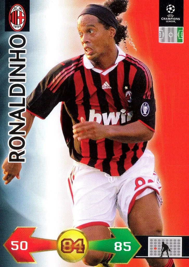 Champions League Super Strikes 2009/2010 Ronaldinho Base AC Milan Card #100