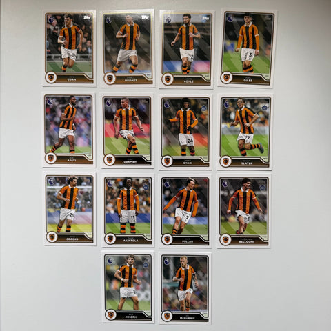 Topps Flagship Premier League 2026/27 Hull City Complete Team Set 14 Cards #287-