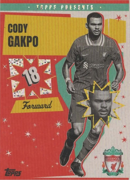 Topps Liverpool Team Set 24-25 Cody Gakpo Static Anfield Beat Card