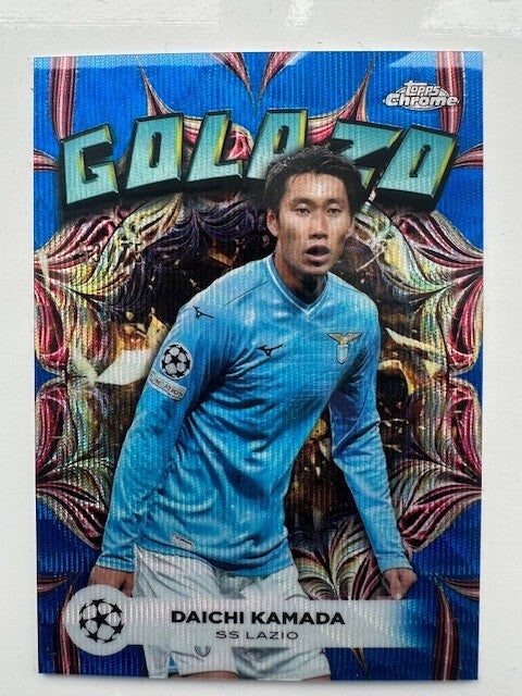 Topps Chrome Hobby UCC Champions League 2023/24 Daichi Kamada Lazio Golazo /75