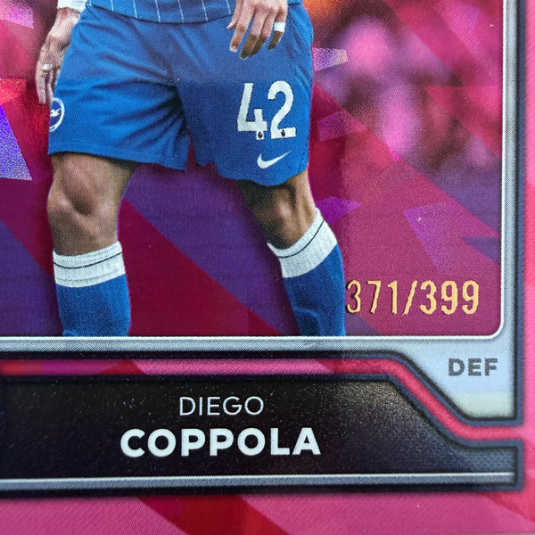 Topps Flagship Premier League 2026/27 Diego Coppola Pink Parallel /399 Brighton
